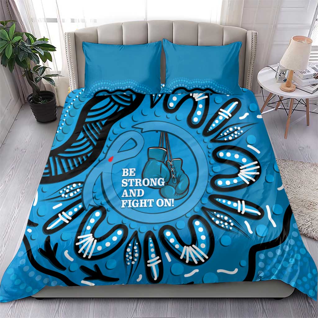 Australia Diabetes Awareness Month Bedding Set Be Strong And Fight On Aboriginal Art - Vibe Hoodie Shop