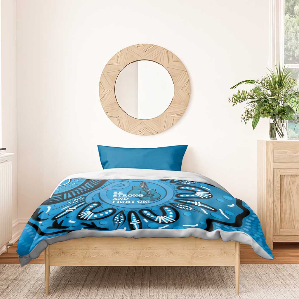 Australia Diabetes Awareness Month Bedding Set Be Strong And Fight On Aboriginal Art - Vibe Hoodie Shop