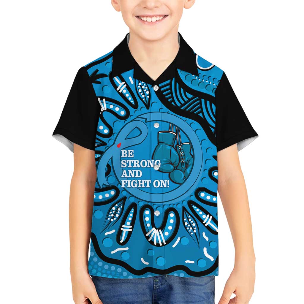 Australia Diabetes Awareness Month Family Matching Long Sleeve Bodycon Dress and Hawaiian Shirt Be Strong And Fight On Aboriginal Art