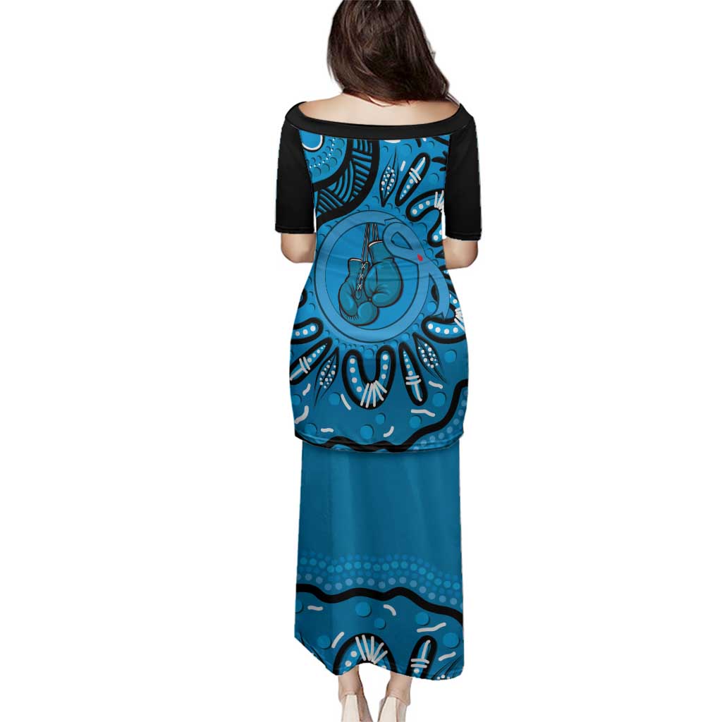 Australia Diabetes Awareness Month Family Matching Puletasi and Hawaiian Shirt Be Strong And Fight On Aboriginal Art