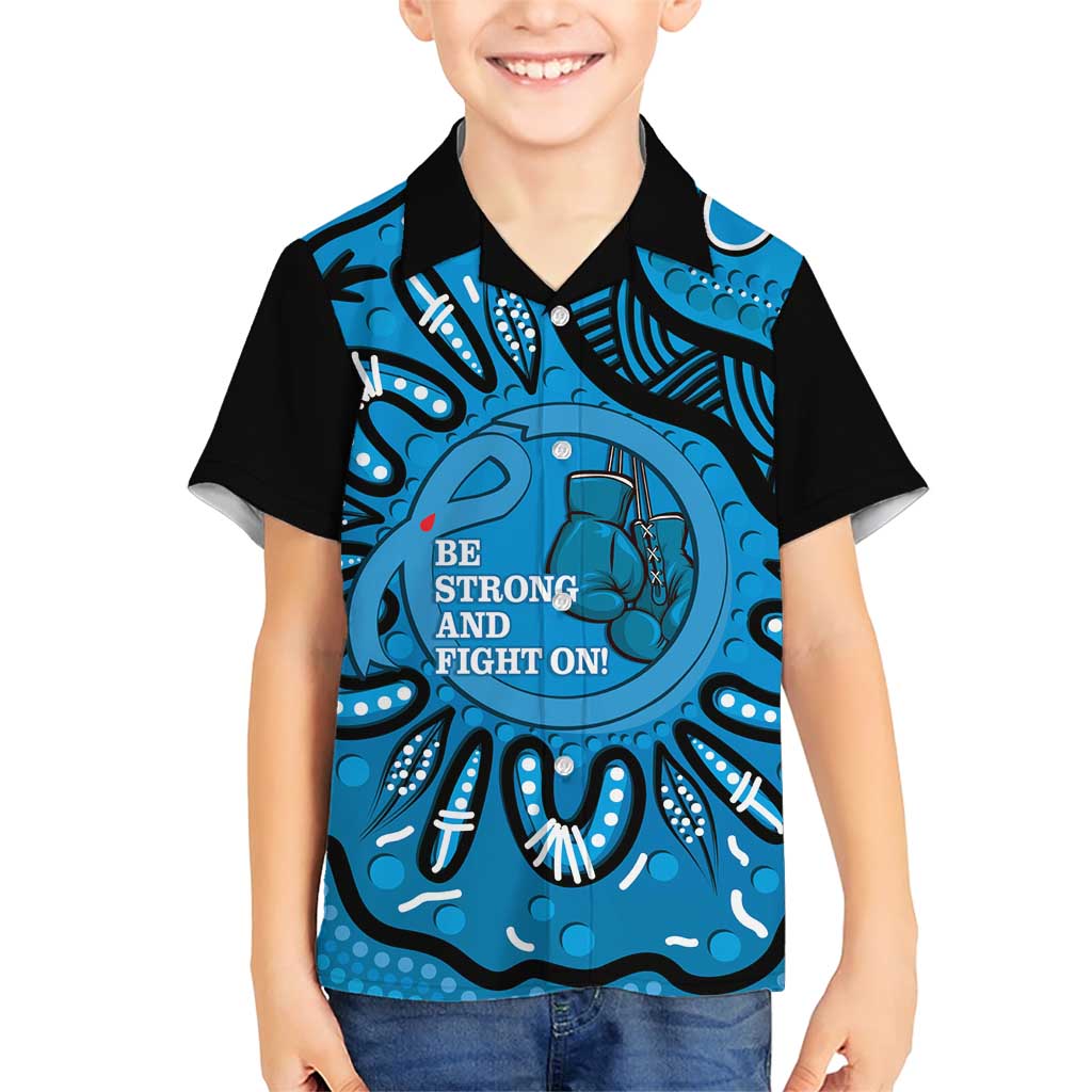 Australia Diabetes Awareness Month Family Matching Short Sleeve Bodycon Dress and Hawaiian Shirt Be Strong And Fight On Aboriginal Art