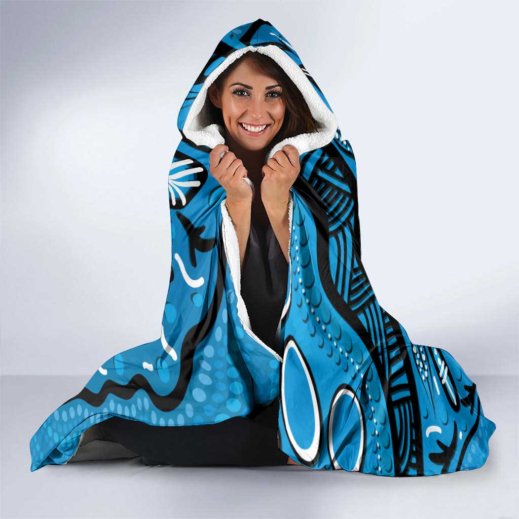 Australia Diabetes Awareness Month Hooded Blanket Be Strong And Fight On Aboriginal Art
