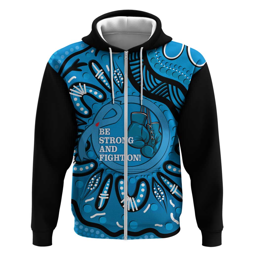 Australia Diabetes Awareness Month Hoodie Be Strong And Fight On Aboriginal Art - Vibe Hoodie Shop