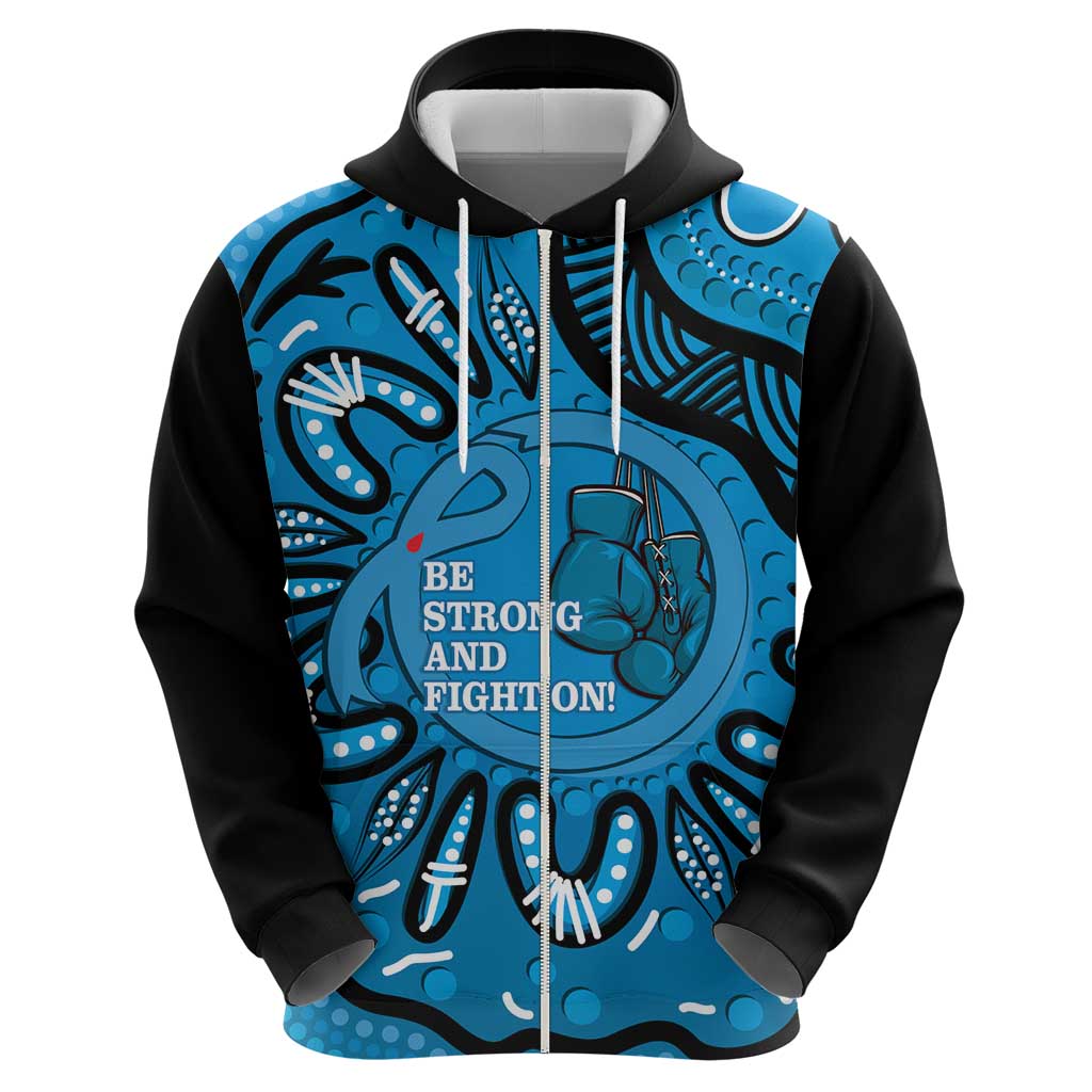 Australia Diabetes Awareness Month Hoodie Be Strong And Fight On Aboriginal Art - Vibe Hoodie Shop