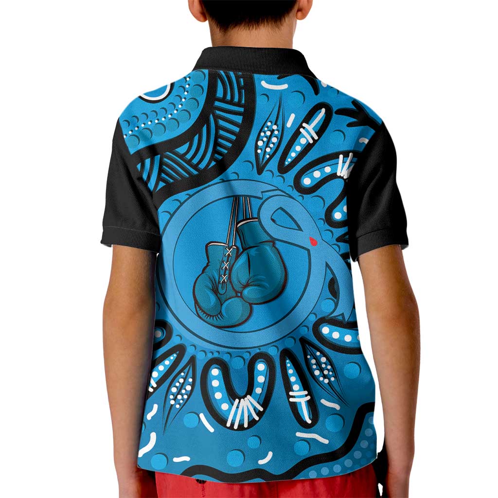 Australia Diabetes Awareness Month Kid Polo Shirt Be Strong And Fight On Aboriginal Art - Vibe Hoodie Shop