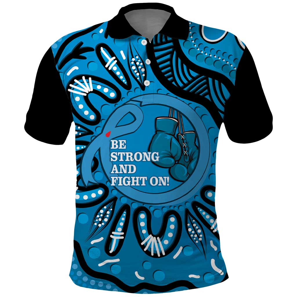 Australia Diabetes Awareness Month Polo Shirt Be Strong And Fight On Aboriginal Art - Vibe Hoodie Shop