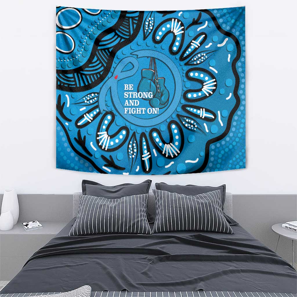 Australia Diabetes Awareness Month Tapestry Be Strong And Fight On Aboriginal Art - Vibe Hoodie Shop