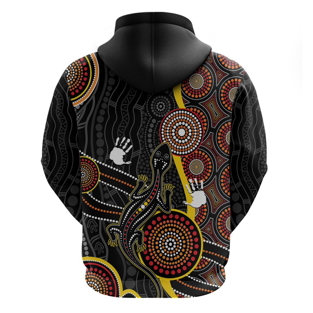 PALYKU Australia Lizard Aboriginal Art Hoodie - Vibe Hoodie Shop