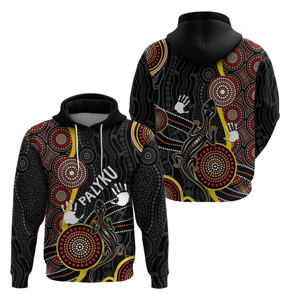 PALYKU Australia Lizard Aboriginal Art Hoodie - Vibe Hoodie Shop