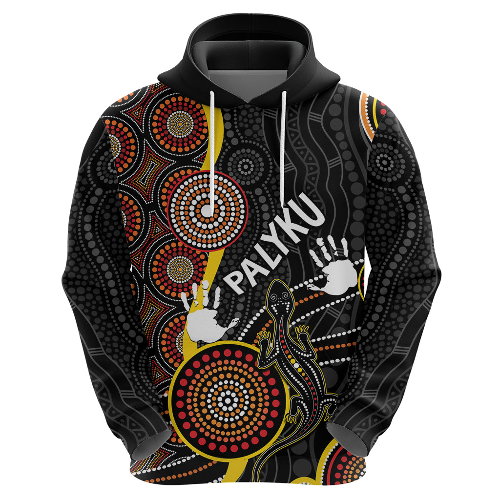 PALYKU Australia Lizard Aboriginal Art Hoodie - Vibe Hoodie Shop