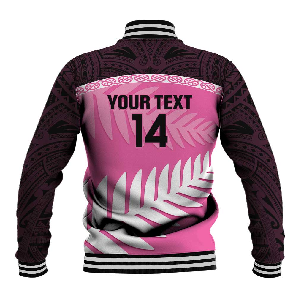 Custom New Zealand Aotearoa Cricket Baseball Jacket Go White Silver Fern - Vibe Hoodie Shop