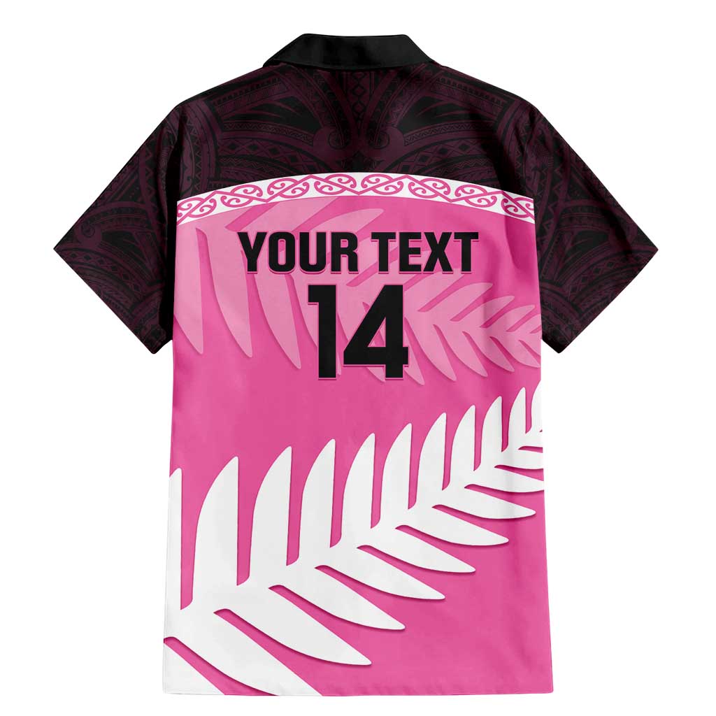 Custom New Zealand Aotearoa Cricket Family Matching Mermaid Dress and Hawaiian Shirt Go White Silver Fern