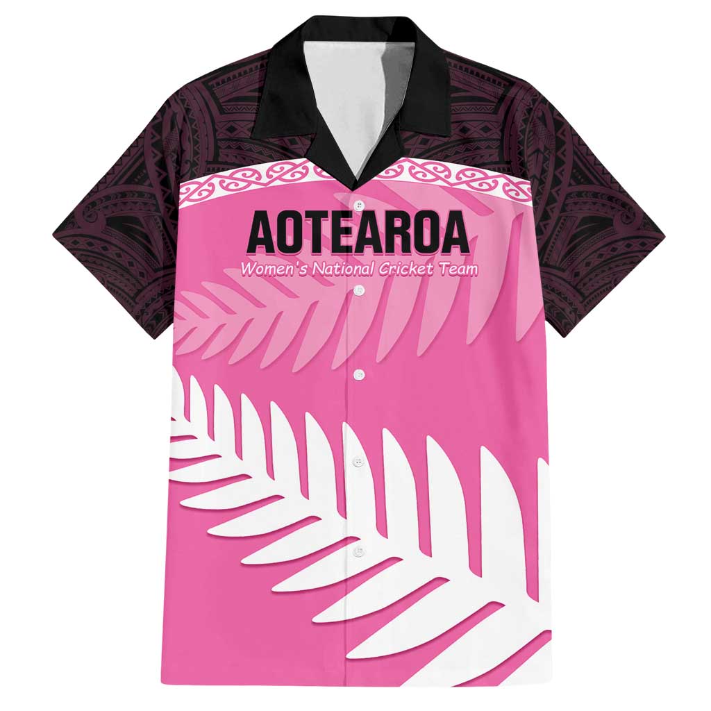 Custom New Zealand Aotearoa Cricket Family Matching Off Shoulder Maxi Dress and Hawaiian Shirt Go White Silver Fern