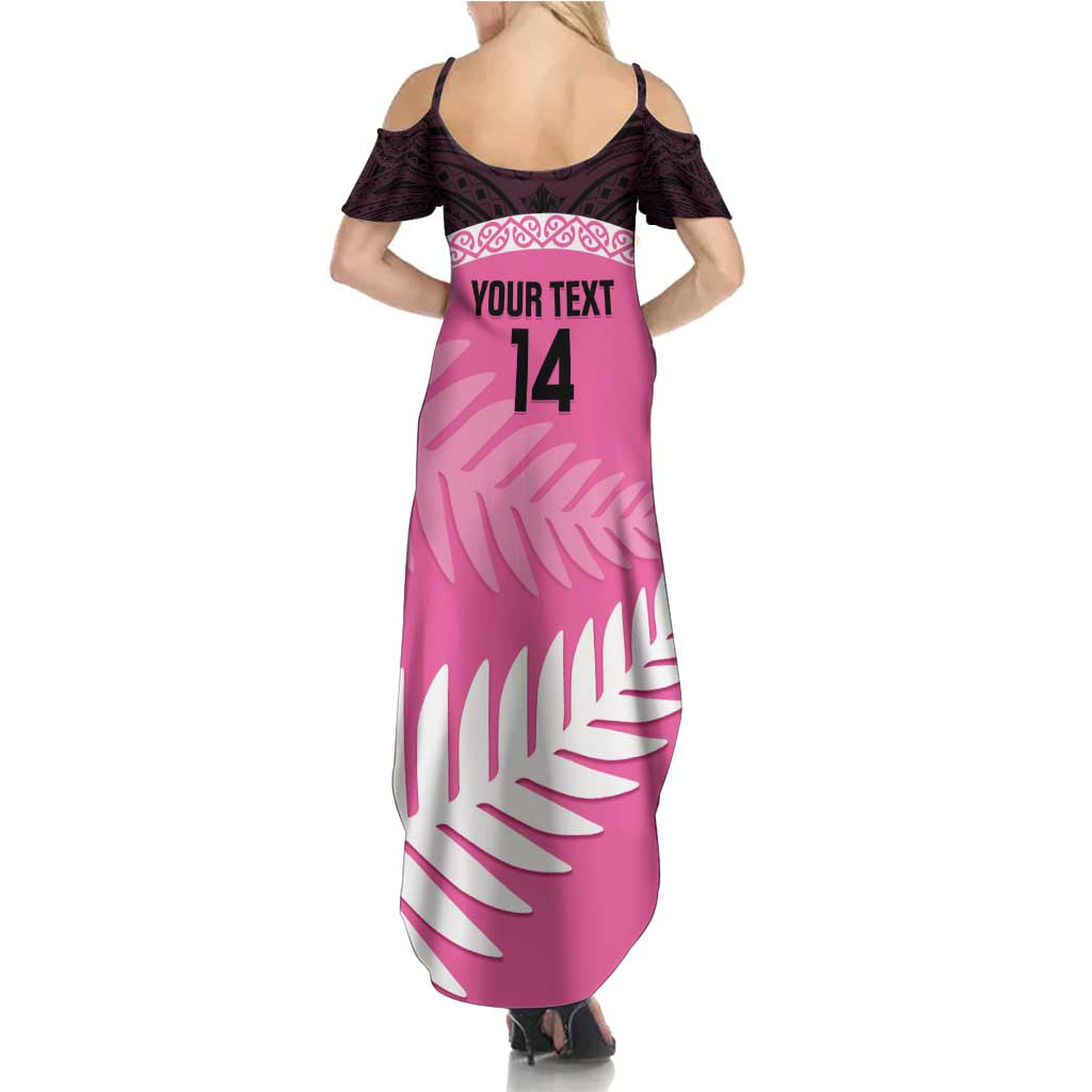 Custom New Zealand Aotearoa Cricket Family Matching Summer Maxi Dress and Hawaiian Shirt Go White Silver Fern