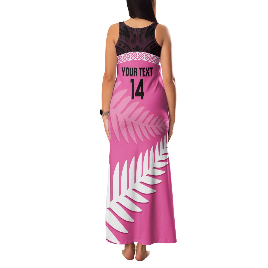 Custom New Zealand Aotearoa Cricket Family Matching Tank Maxi Dress and Hawaiian Shirt Go White Silver Fern