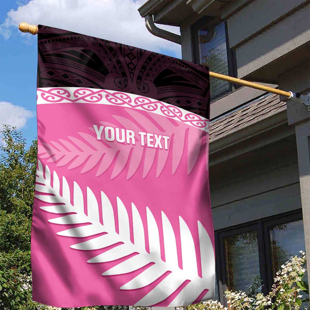 Custom New Zealand Aotearoa Cricket Garden Flag Go White Silver Fern - Vibe Hoodie Shop