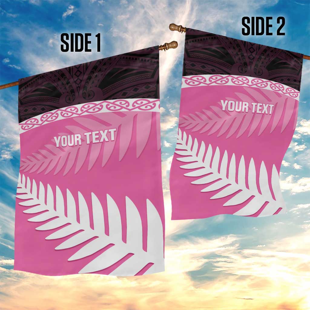 Custom New Zealand Aotearoa Cricket Garden Flag Go White Silver Fern - Vibe Hoodie Shop