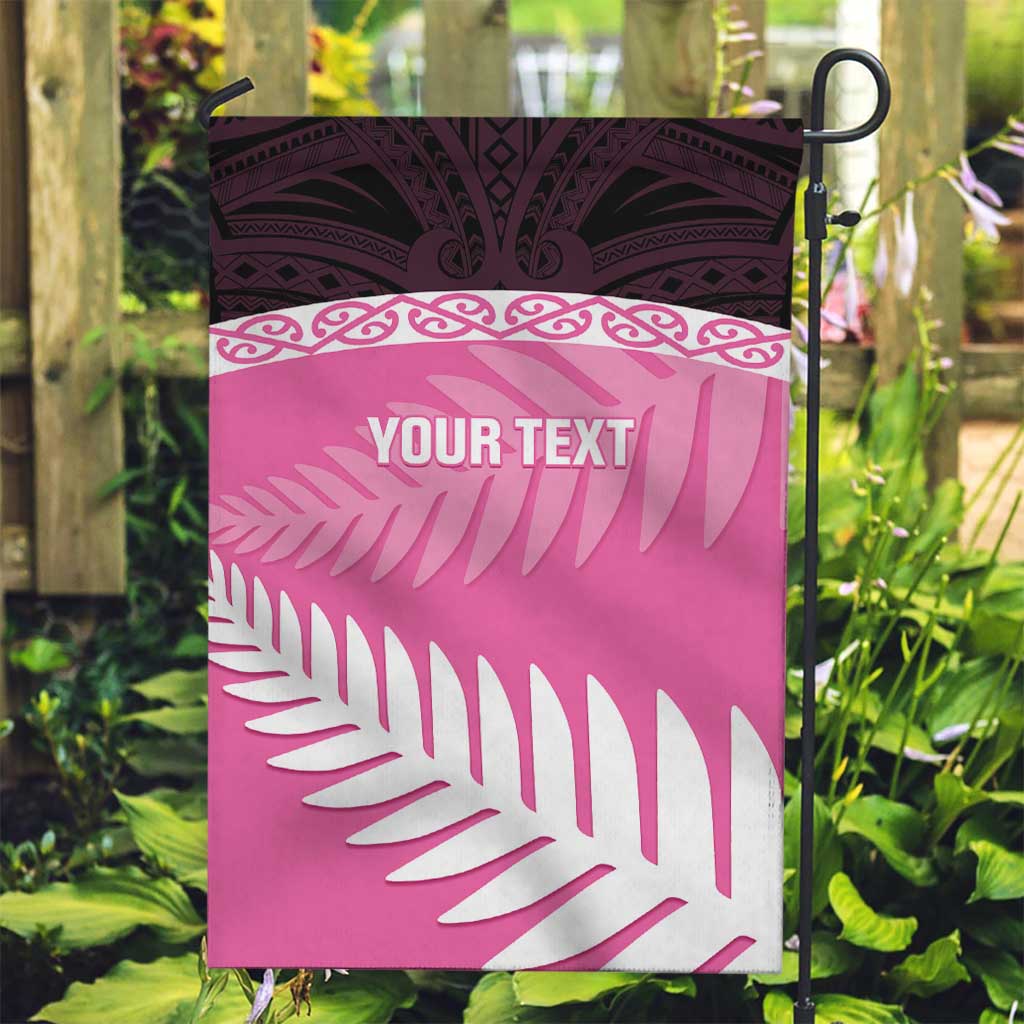 Custom New Zealand Aotearoa Cricket Garden Flag Go White Silver Fern - Vibe Hoodie Shop