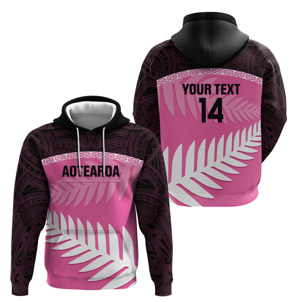 Custom New Zealand Aotearoa Cricket Hoodie Go White Silver Fern - Vibe Hoodie Shop