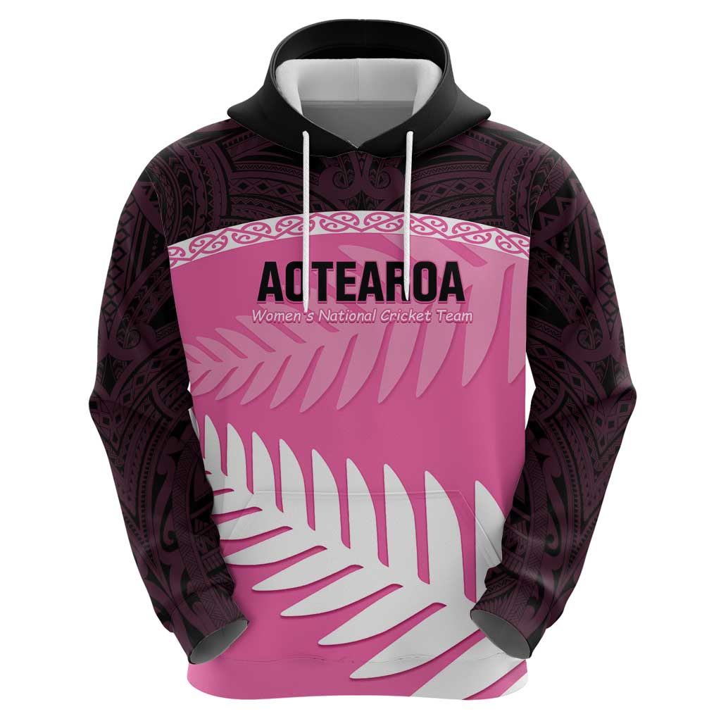 Custom New Zealand Aotearoa Cricket Hoodie Go White Silver Fern - Vibe Hoodie Shop