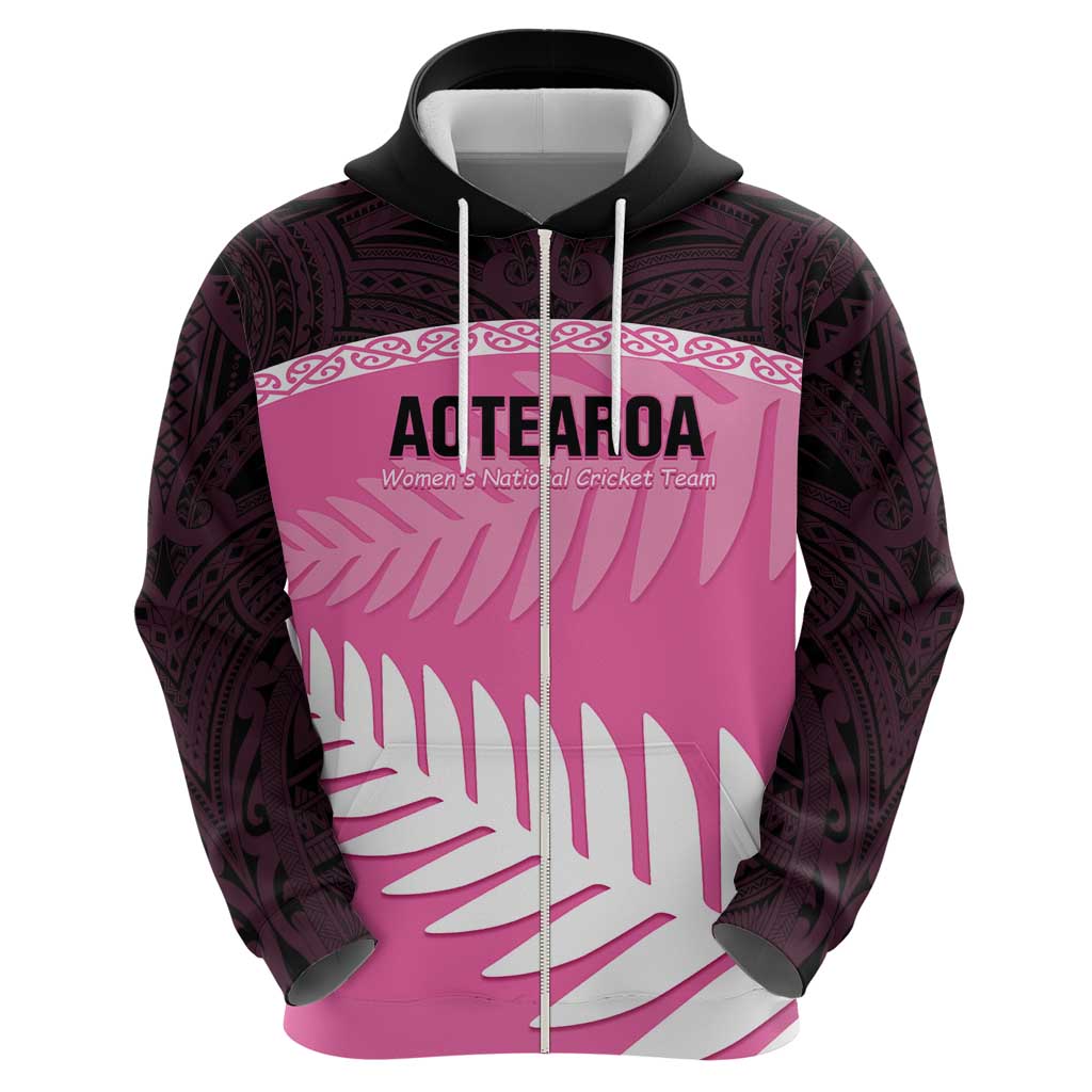 Custom New Zealand Aotearoa Cricket Hoodie Go White Silver Fern - Vibe Hoodie Shop