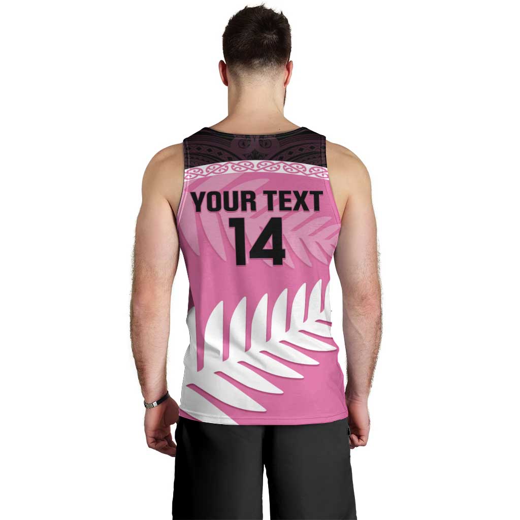 Custom New Zealand Aotearoa Cricket Men Tank Top Go White Silver Fern - Vibe Hoodie Shop