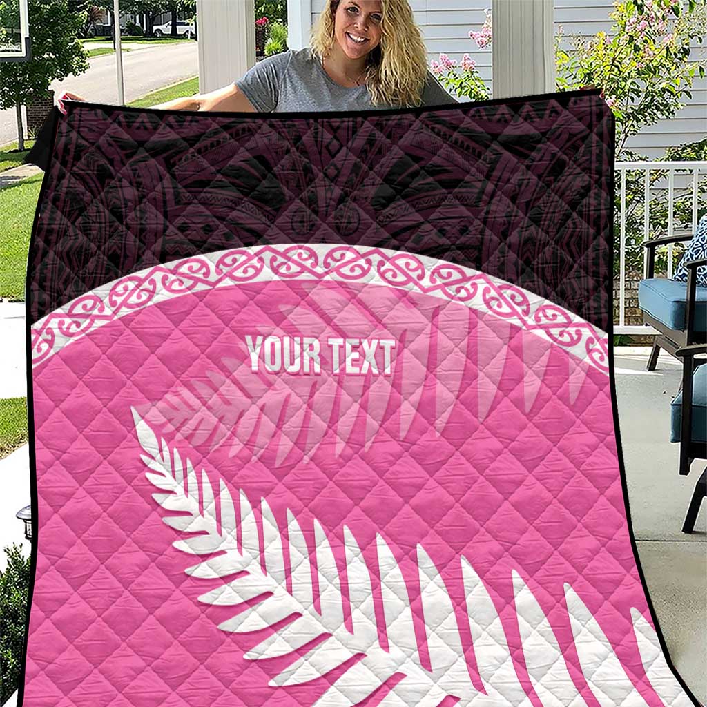 Custom New Zealand Aotearoa Cricket Quilt Go White Silver Fern - Vibe Hoodie Shop