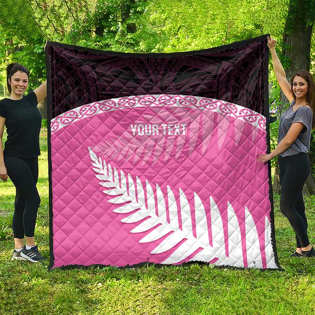 Custom New Zealand Aotearoa Cricket Quilt Go White Silver Fern - Vibe Hoodie Shop