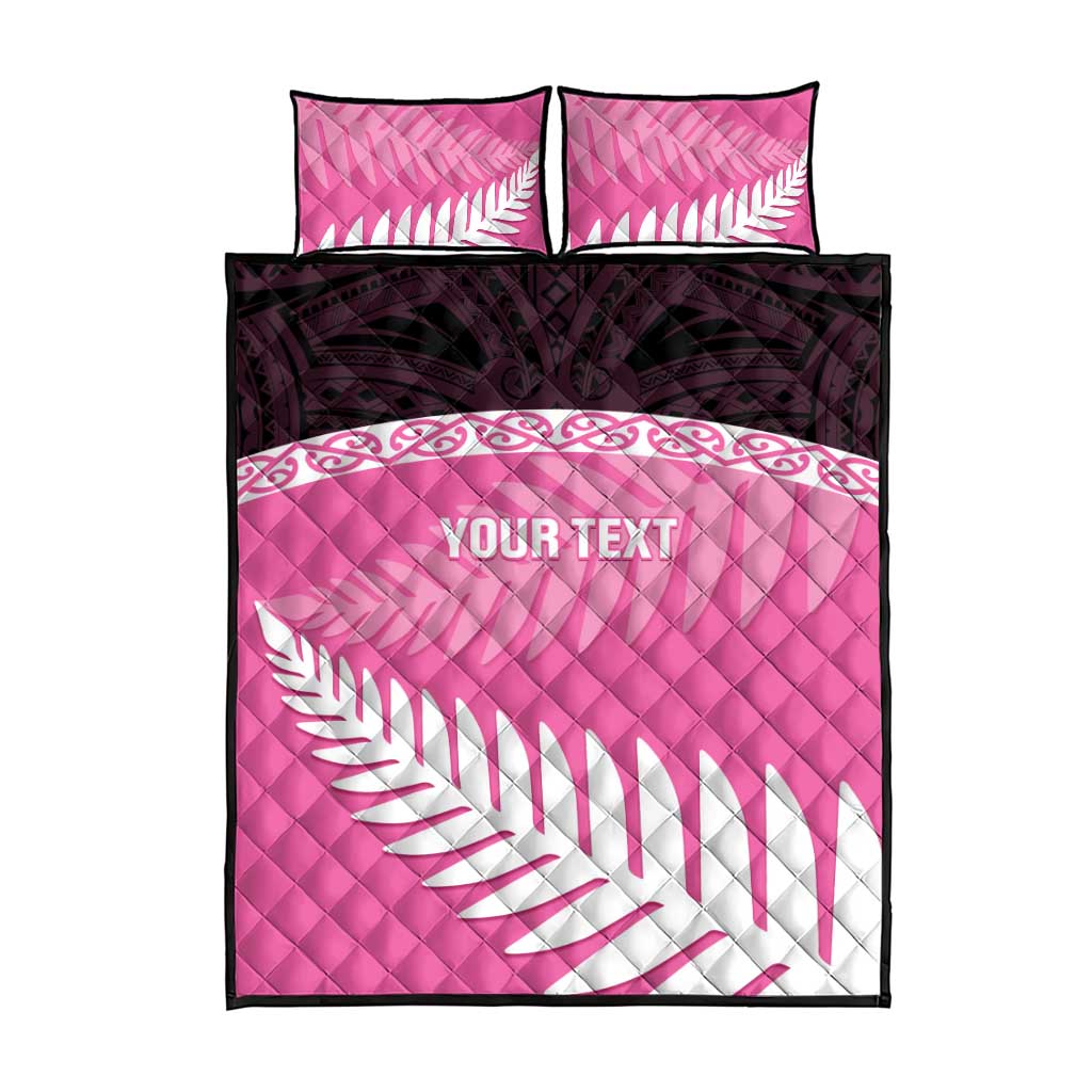 Custom New Zealand Aotearoa Cricket Quilt Bed Set Go White Silver Fern - Vibe Hoodie Shop