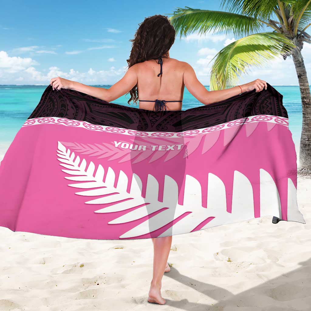 Custom New Zealand Aotearoa Cricket Sarong Go White Silver Fern - Vibe Hoodie Shop