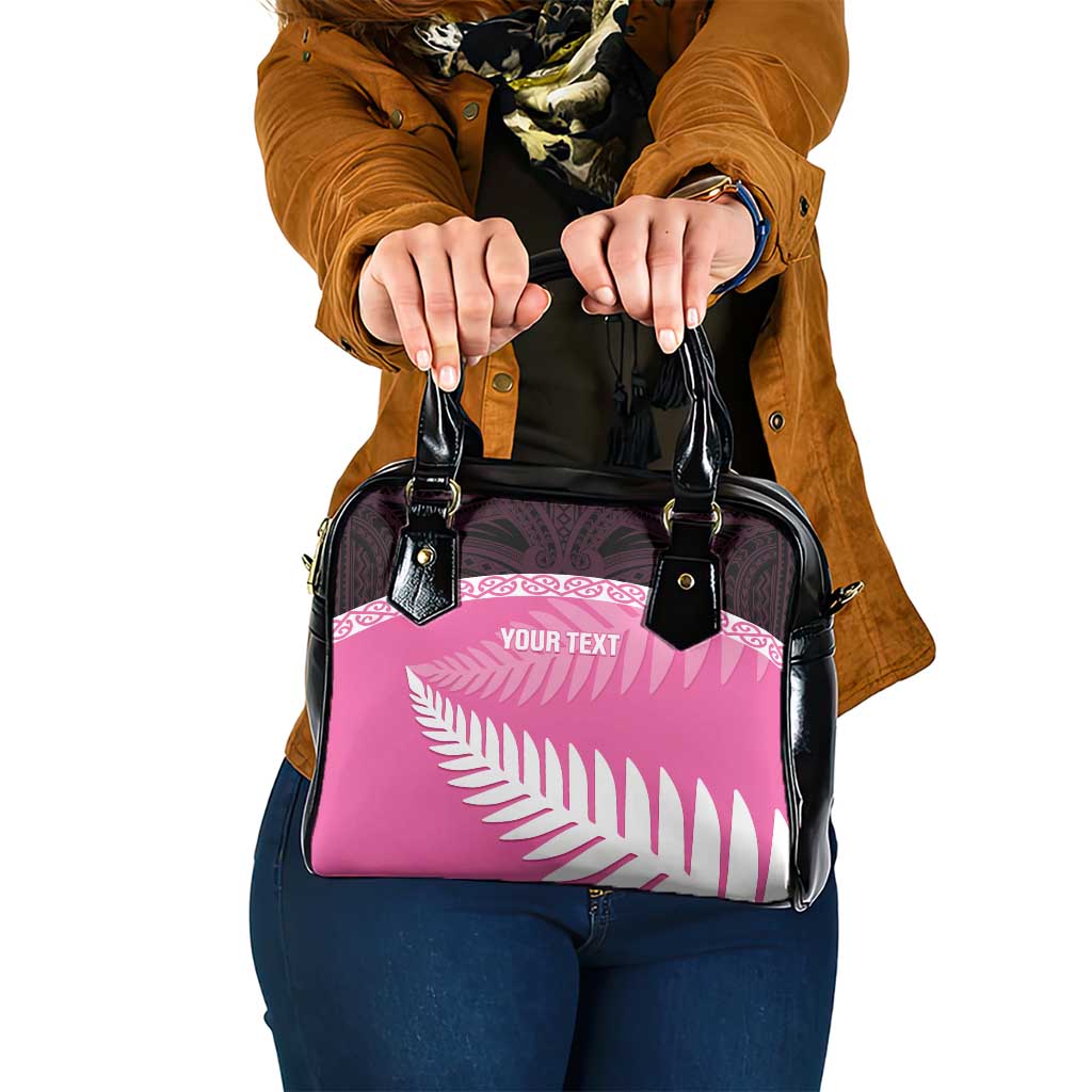 Custom New Zealand Aotearoa Cricket Shoulder Handbag Go White Silver Fern - Vibe Hoodie Shop