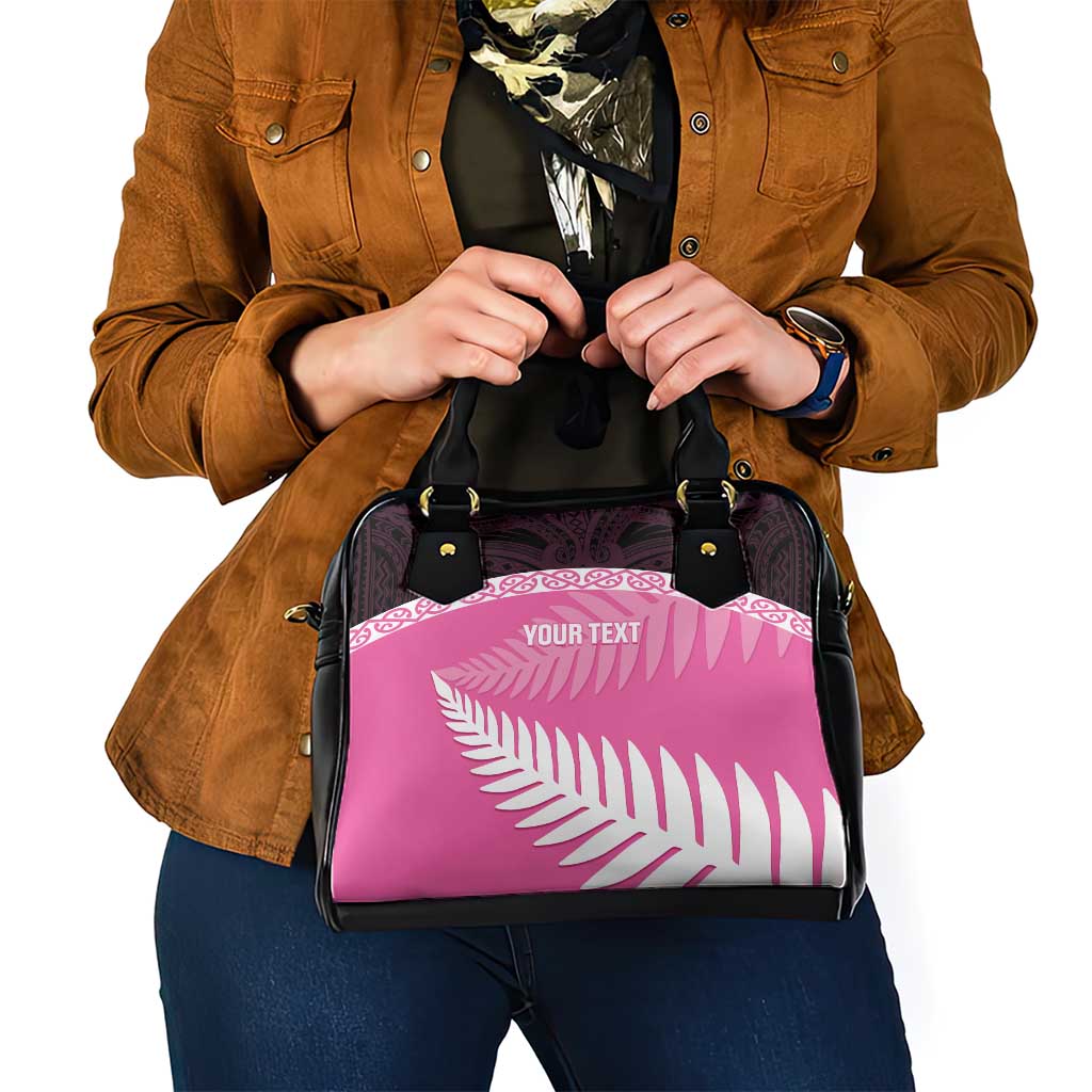 Custom New Zealand Aotearoa Cricket Shoulder Handbag Go White Silver Fern - Vibe Hoodie Shop