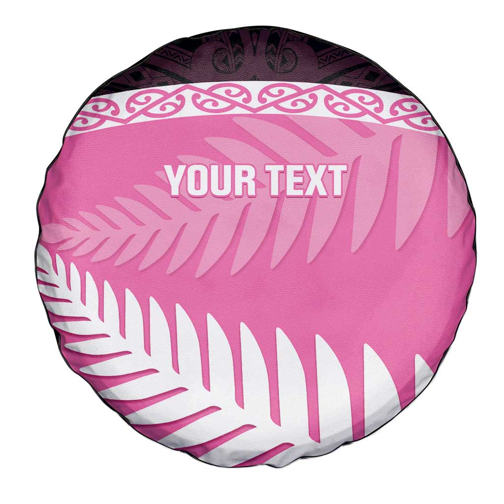 Custom New Zealand Aotearoa Cricket Spare Tire Cover Go White Silver Fern - Vibe Hoodie Shop