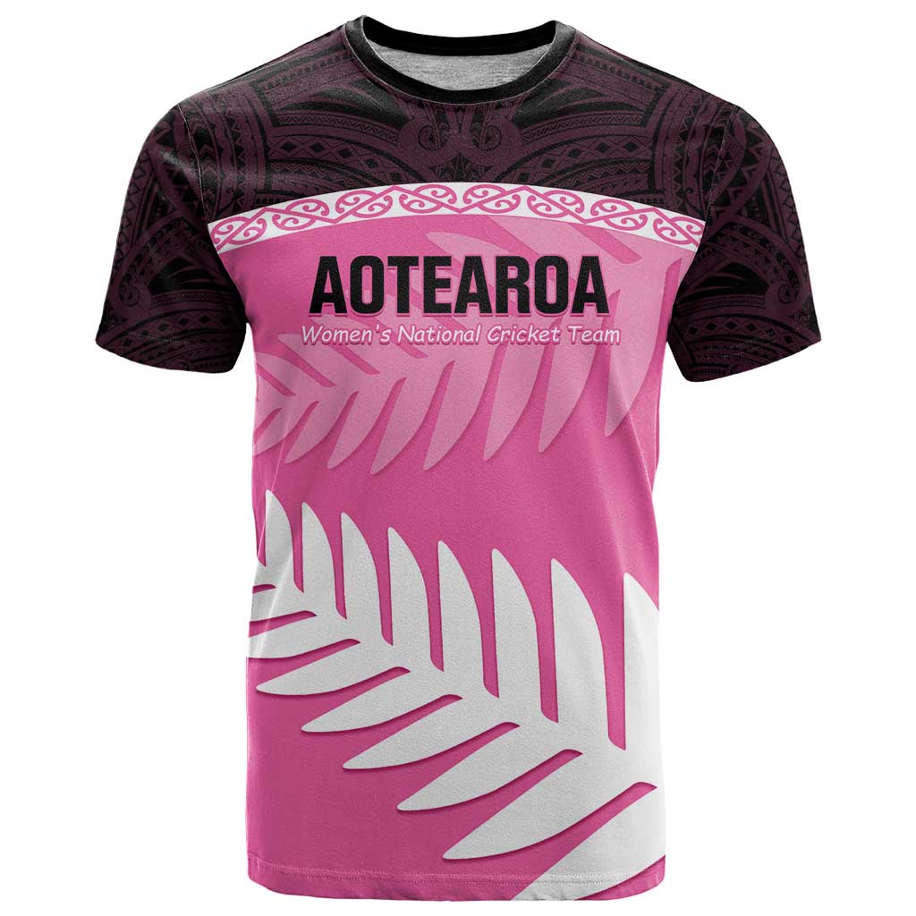 Custom New Zealand Aotearoa Cricket T Shirt Go White Silver Fern - Vibe Hoodie Shop