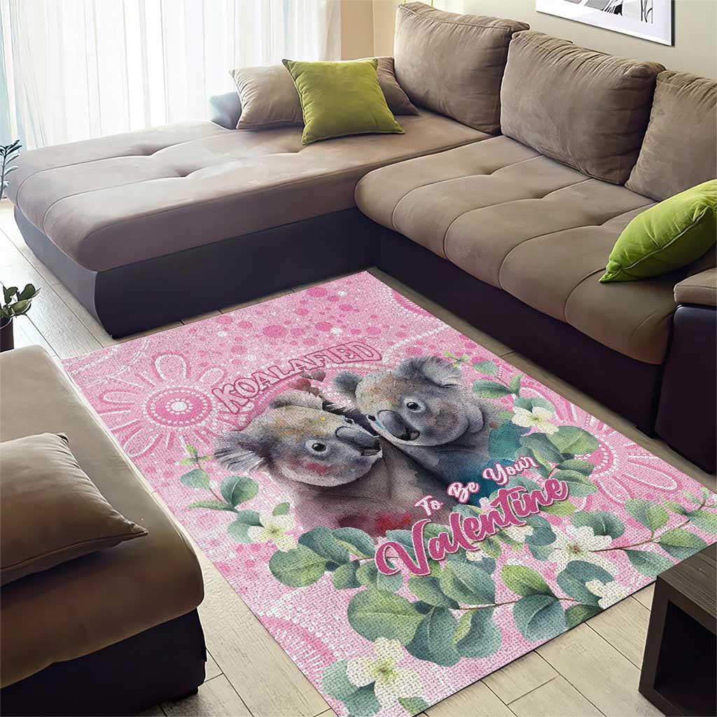 Australia Koala Valentine's Day Area Rug Koalified To Be Your Valentine - Vibe Hoodie Shop