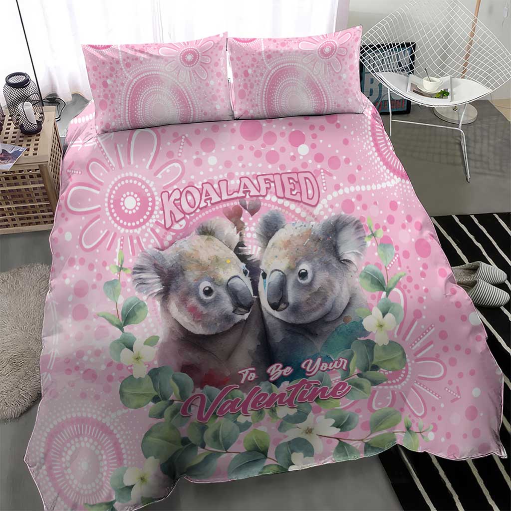 Australia Koala Valentine's Day Bedding Set Koalified To Be Your Valentine - Vibe Hoodie Shop