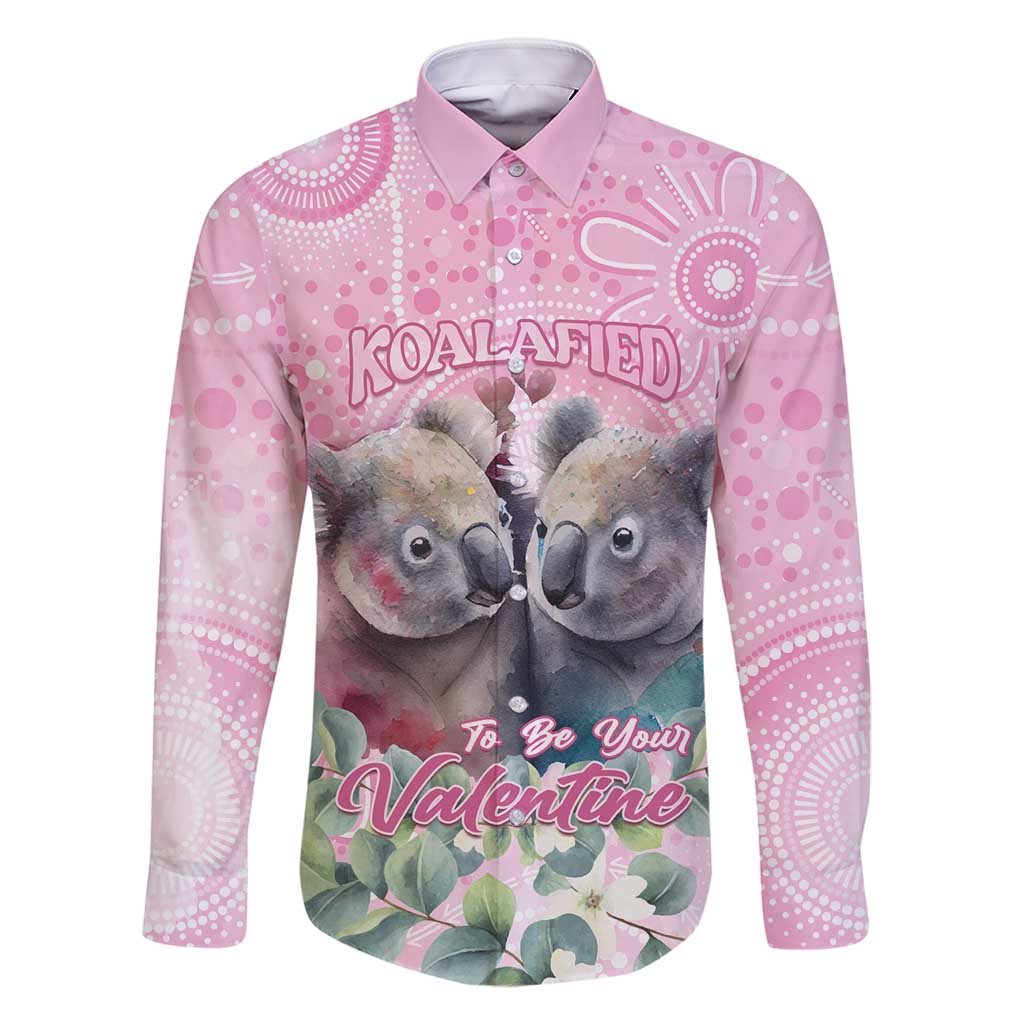 Australia Koala Valentine's Day Family Matching Long Sleeve Bodycon Dress and Hawaiian Shirt Koalified To Be Your Valentine