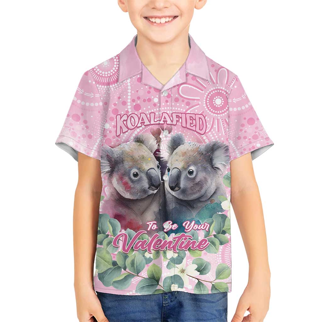 Australia Koala Valentine's Day Family Matching Long Sleeve Bodycon Dress and Hawaiian Shirt Koalified To Be Your Valentine