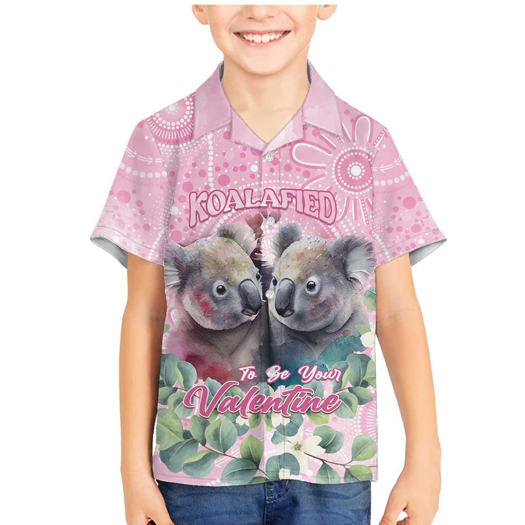 Australia Koala Valentine's Day Family Matching Mermaid Dress and Hawaiian Shirt Koalified To Be Your Valentine