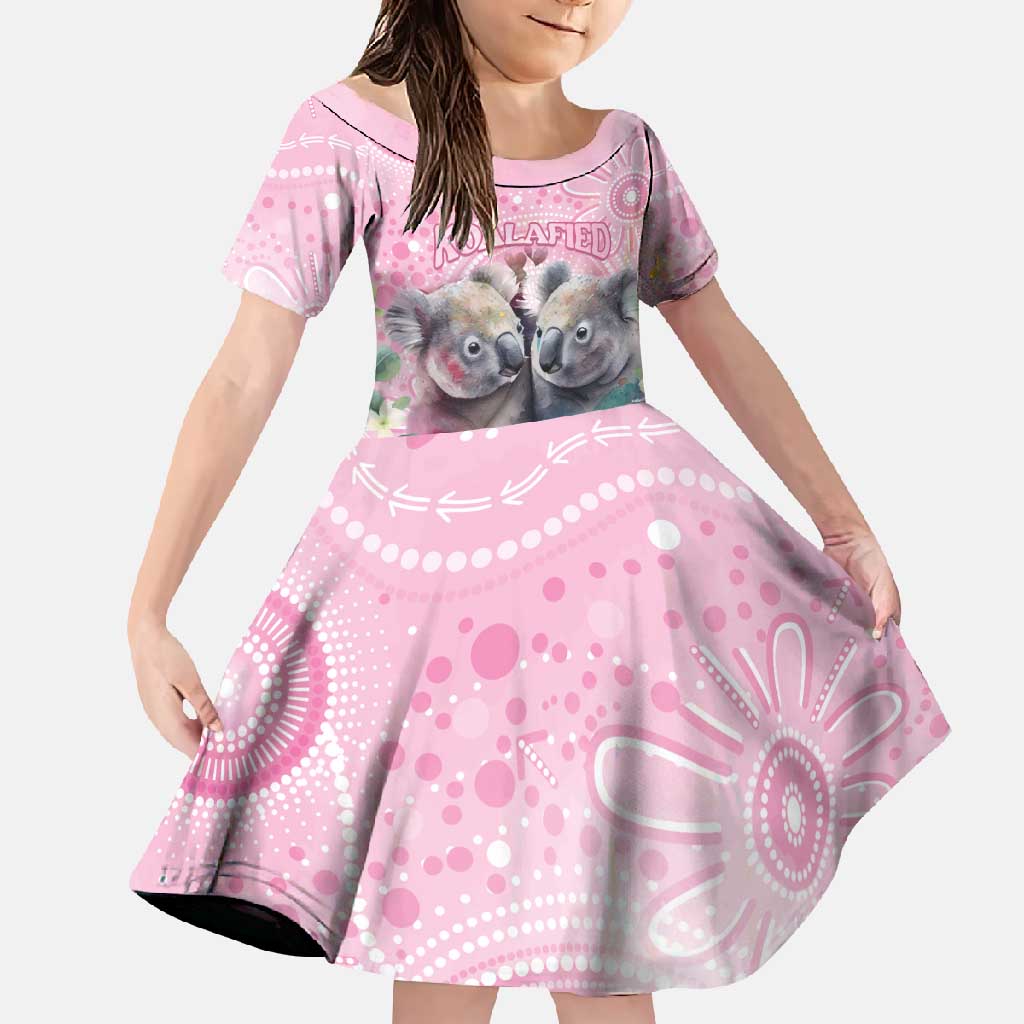 Australia Koala Valentine's Day Family Matching Off Shoulder Maxi Dress and Hawaiian Shirt Koalified To Be Your Valentine