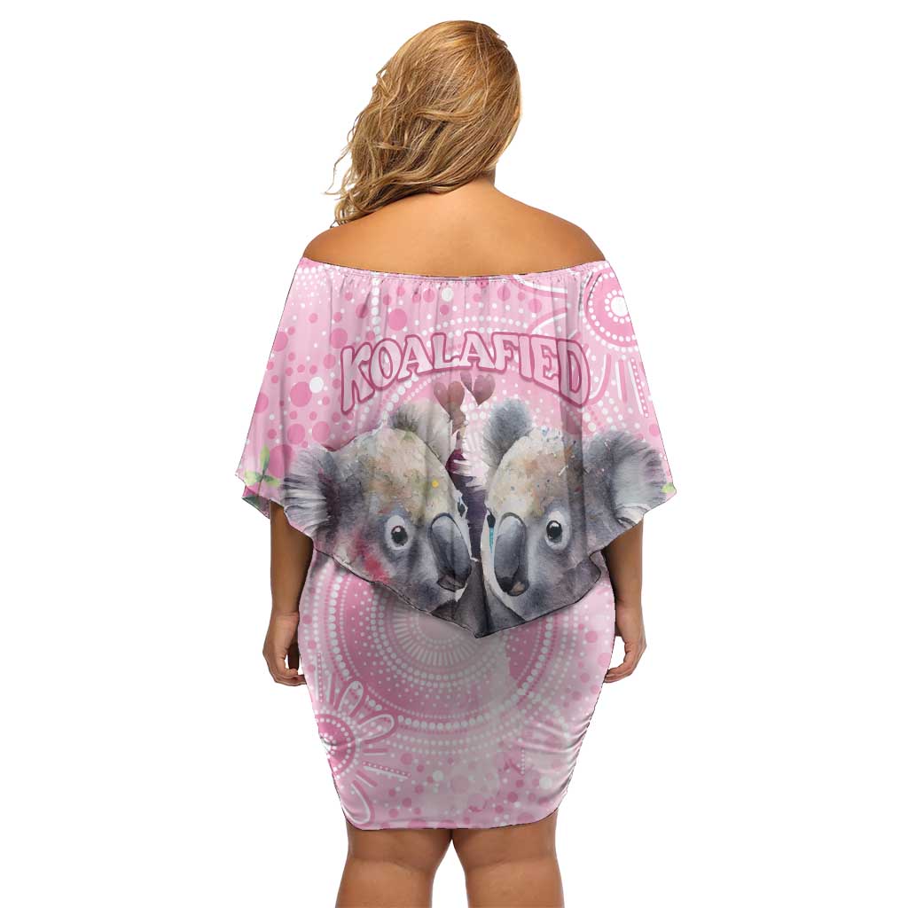 Australia Koala Valentine's Day Family Matching Off Shoulder Short Dress and Hawaiian Shirt Koalified To Be Your Valentine