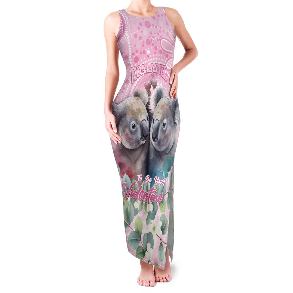 Australia Koala Valentine's Day Family Matching Tank Maxi Dress and Hawaiian Shirt Koalified To Be Your Valentine