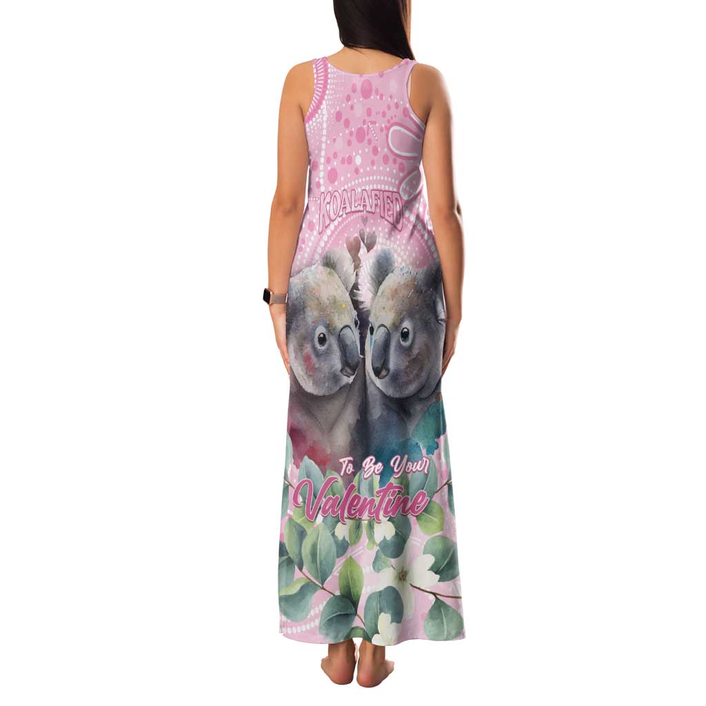 Australia Koala Valentine's Day Family Matching Tank Maxi Dress and Hawaiian Shirt Koalified To Be Your Valentine