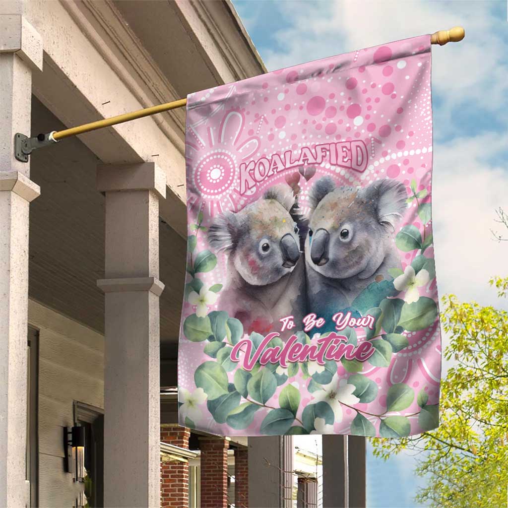 Australia Koala Valentine's Day Garden Flag Koalified To Be Your Valentine - Vibe Hoodie Shop