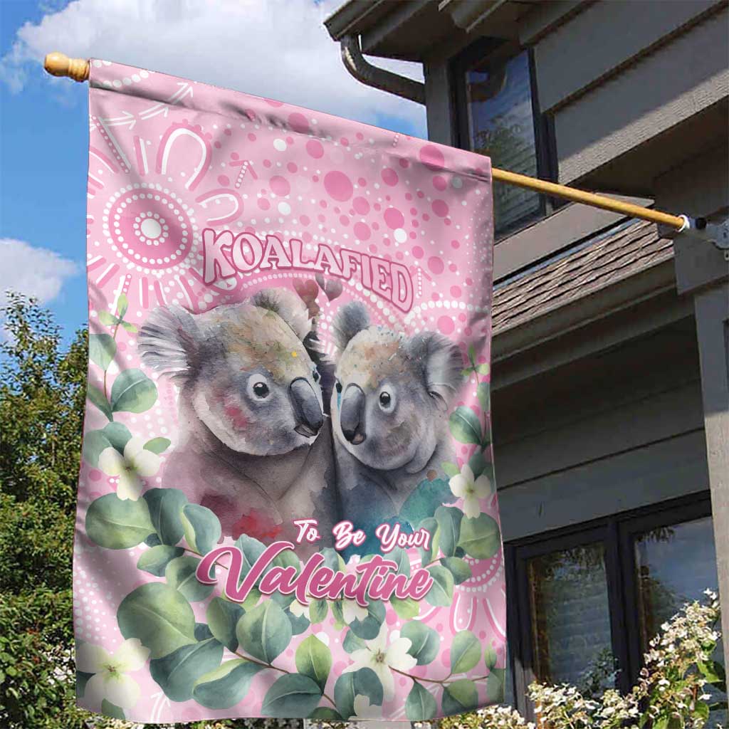 Australia Koala Valentine's Day Garden Flag Koalified To Be Your Valentine - Vibe Hoodie Shop