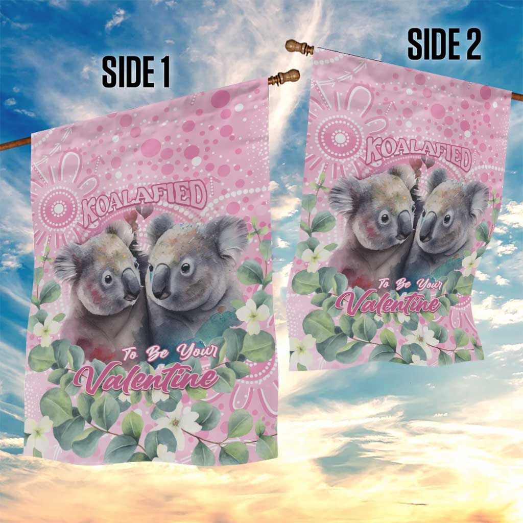 Australia Koala Valentine's Day Garden Flag Koalified To Be Your Valentine - Vibe Hoodie Shop