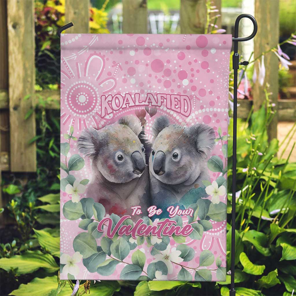 Australia Koala Valentine's Day Garden Flag Koalified To Be Your Valentine - Vibe Hoodie Shop