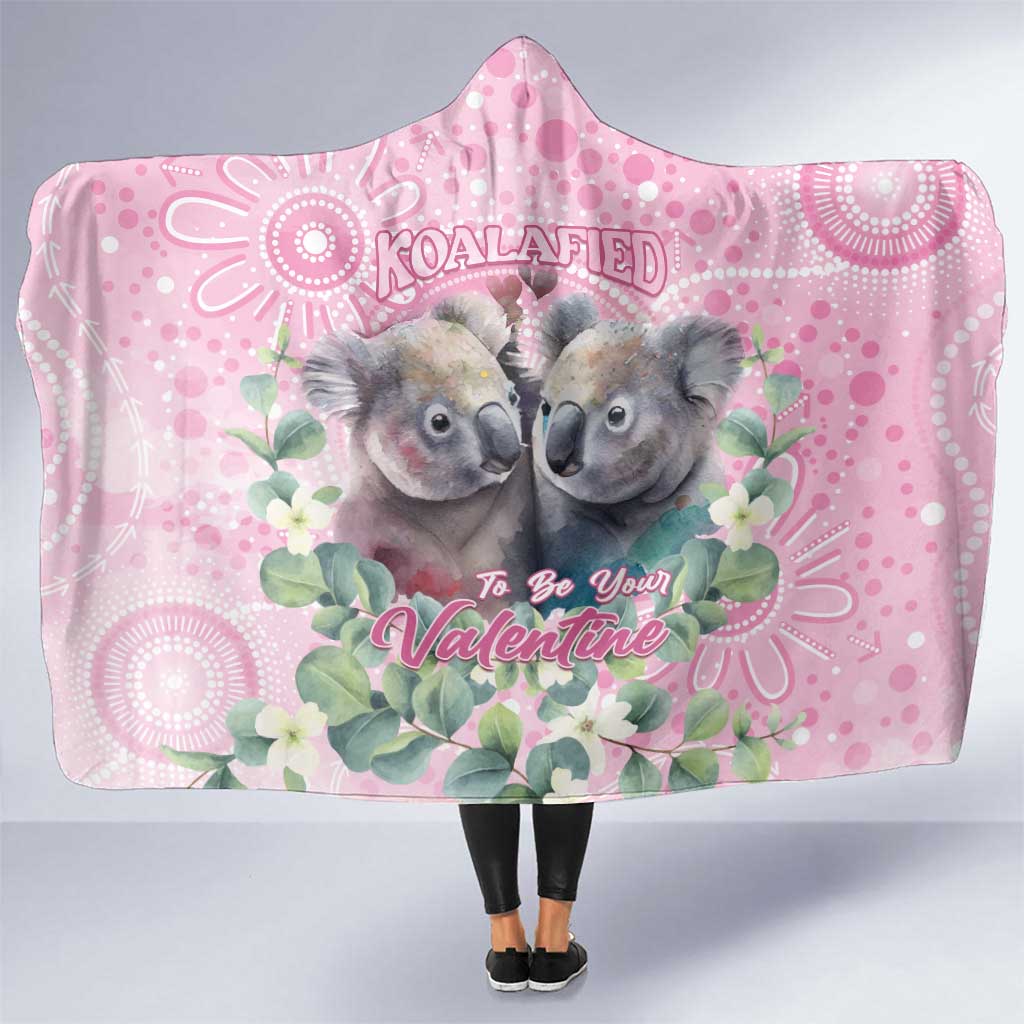 Australia Koala Valentine's Day Hooded Blanket Koalified To Be Your Valentine