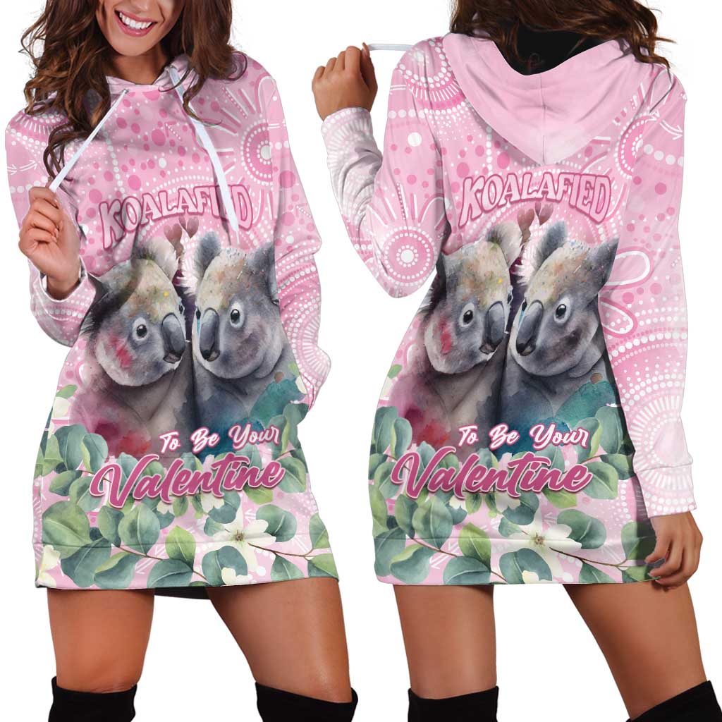 Australia Koala Valentine's Day Hoodie Dress Koalified To Be Your Valentine - Vibe Hoodie Shop