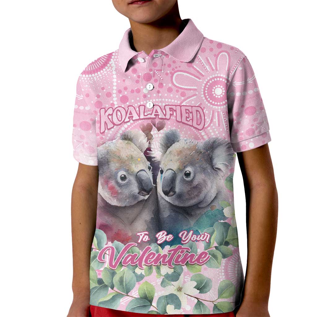 Australia Koala Valentine's Day Kid Polo Shirt Koalified To Be Your Valentine - Vibe Hoodie Shop